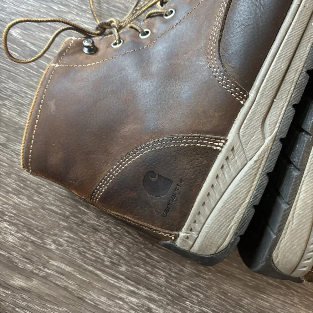 Carhartt CMX4023‎ Boots Mens Size 13 Brown Chukka Oxford Moc Toe Work